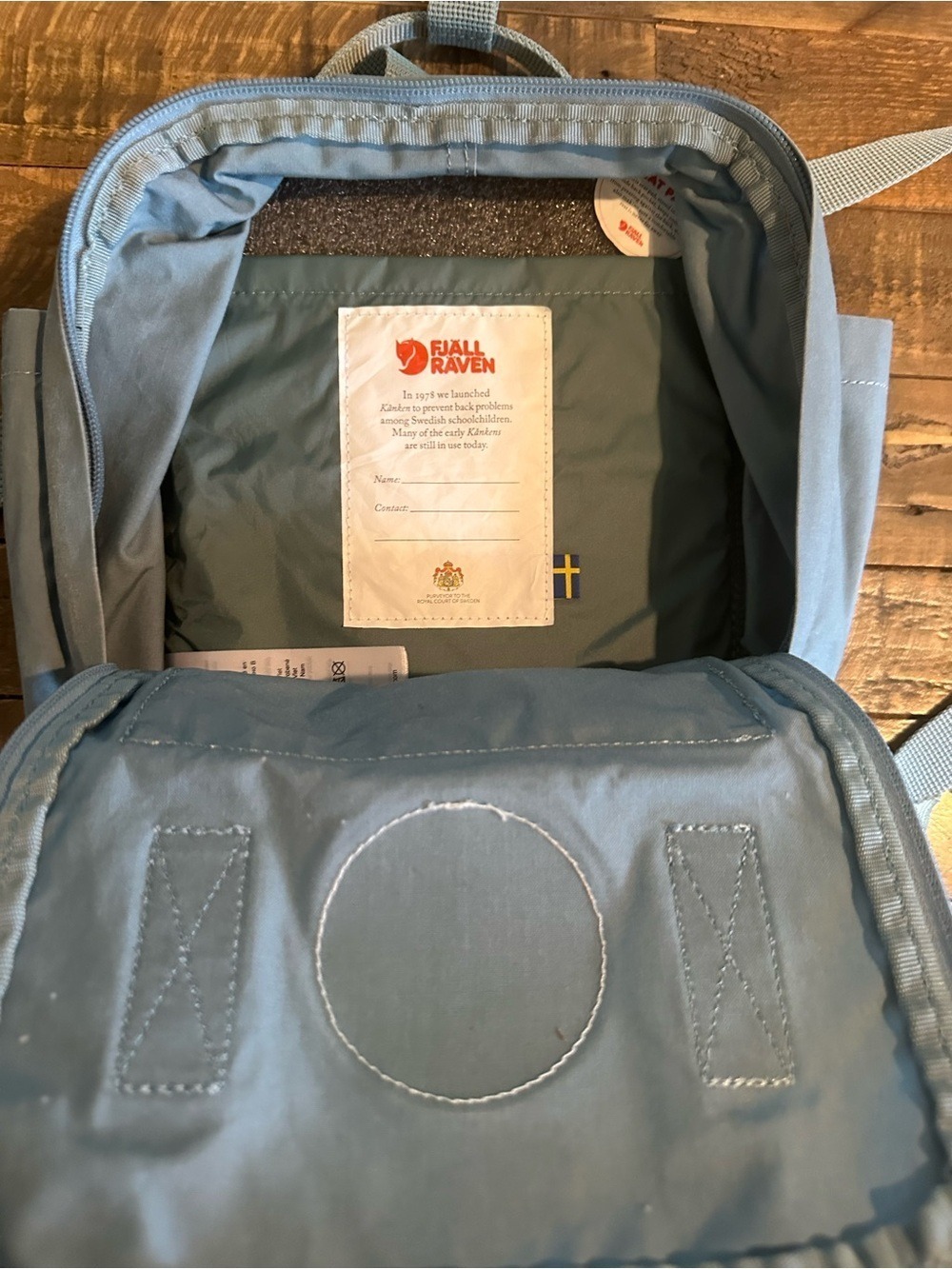 Fjällräven Kanken Blue Mini Backpack New Without Tags - Picture 3 of 3